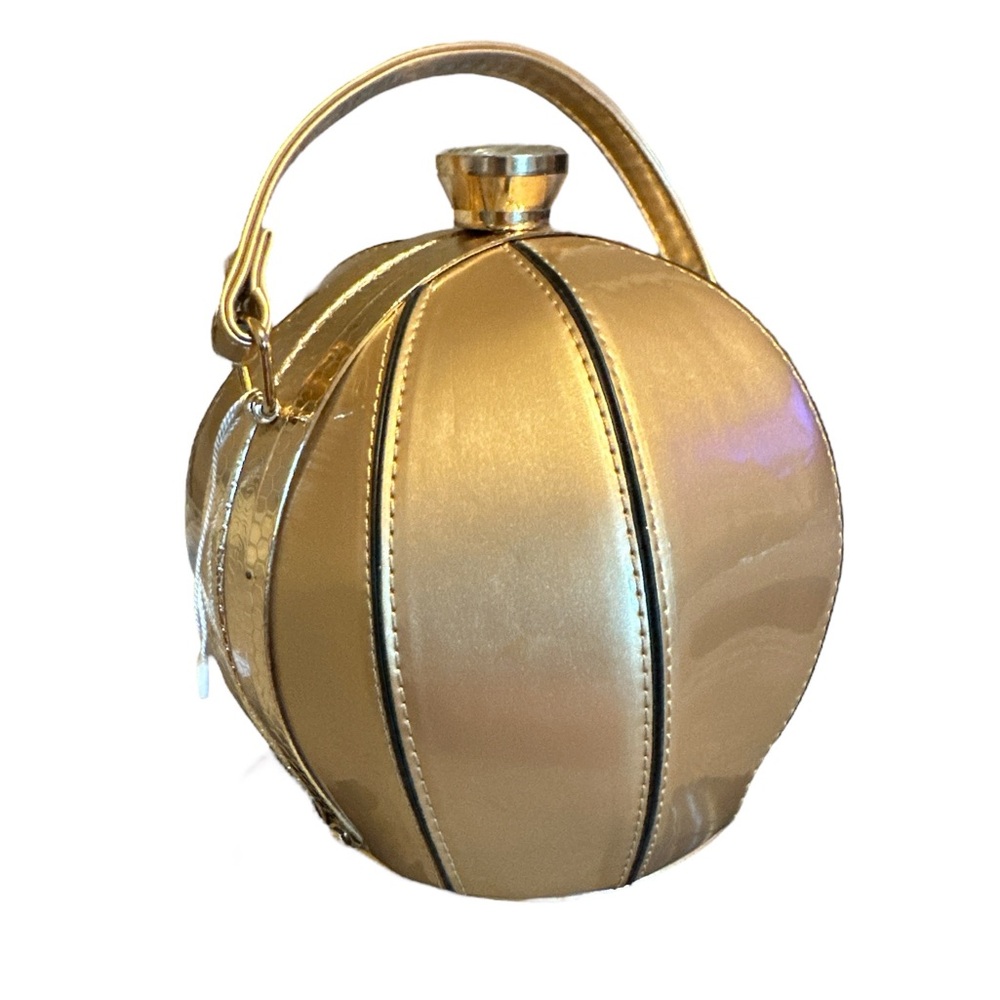 D'ORCIA Mini Gold Basketball Purse